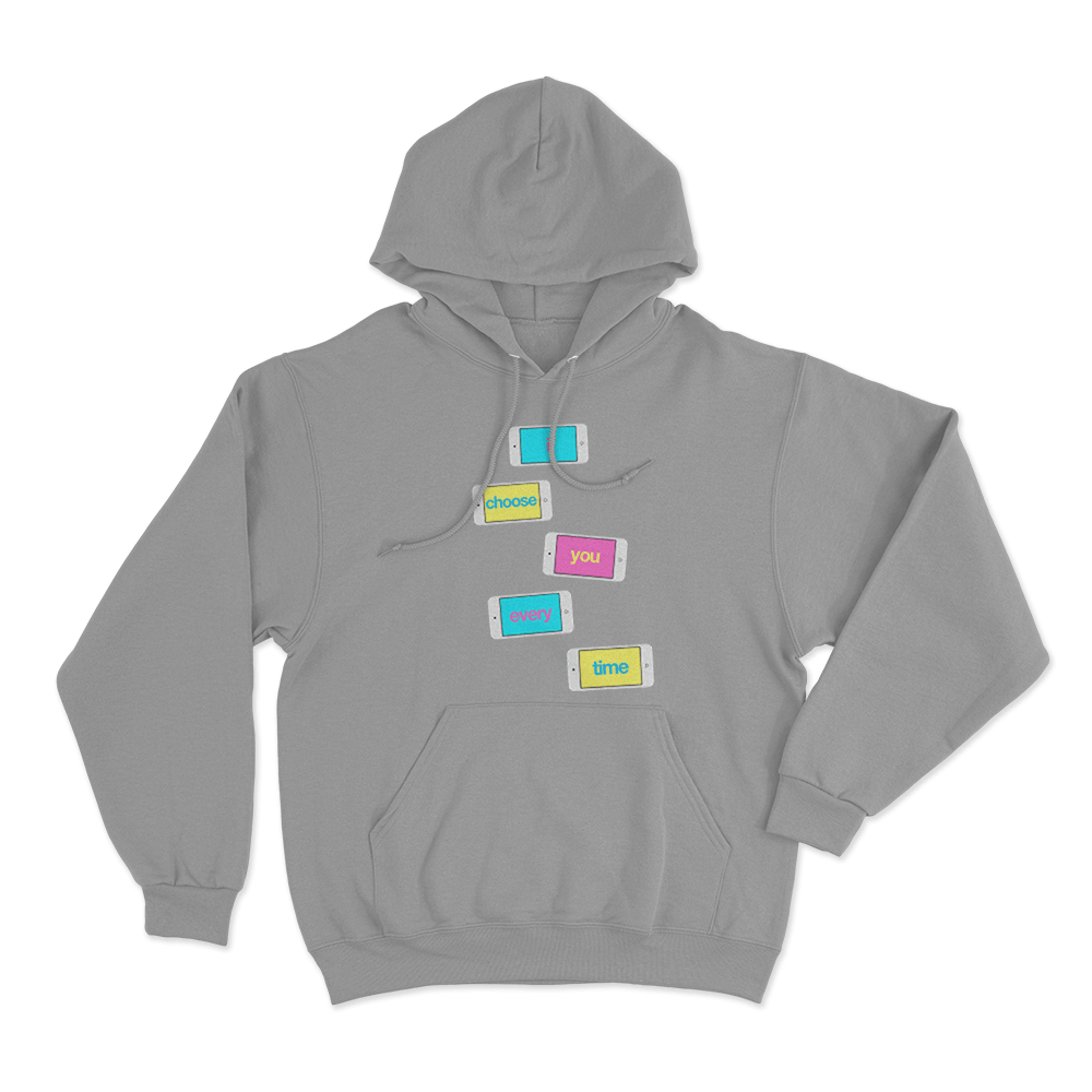 I Choose You Unisex Hoodie Grey I Choose You Unisex Hoodie Grey