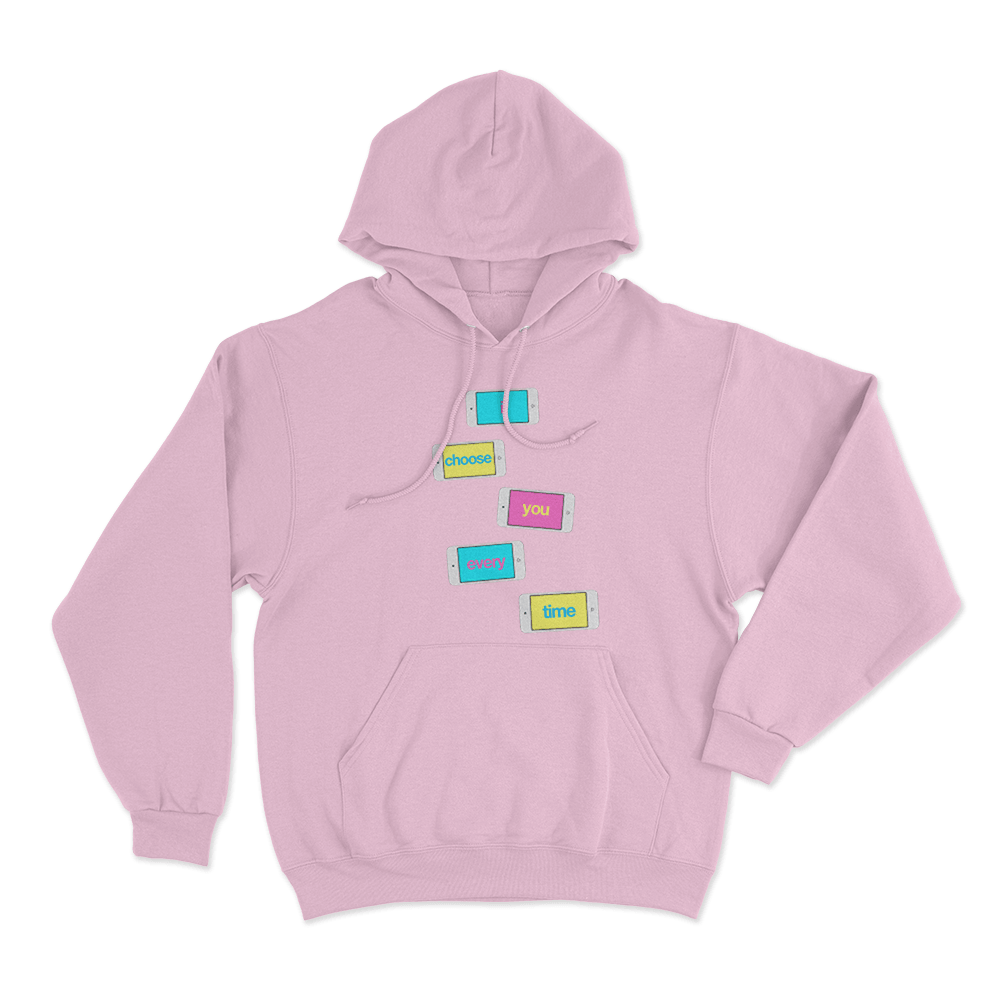 I Choose You Unisex Hoodie Pink I Choose You Unisex Hoodie Pink